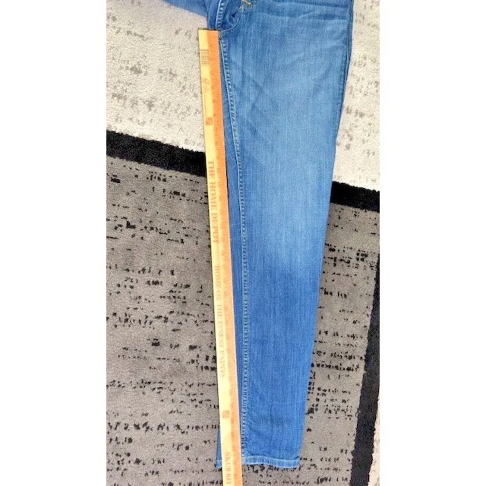 Hudson Collin Skinny Jeans Size 31 Blue Mid Rise Flap Pocket
